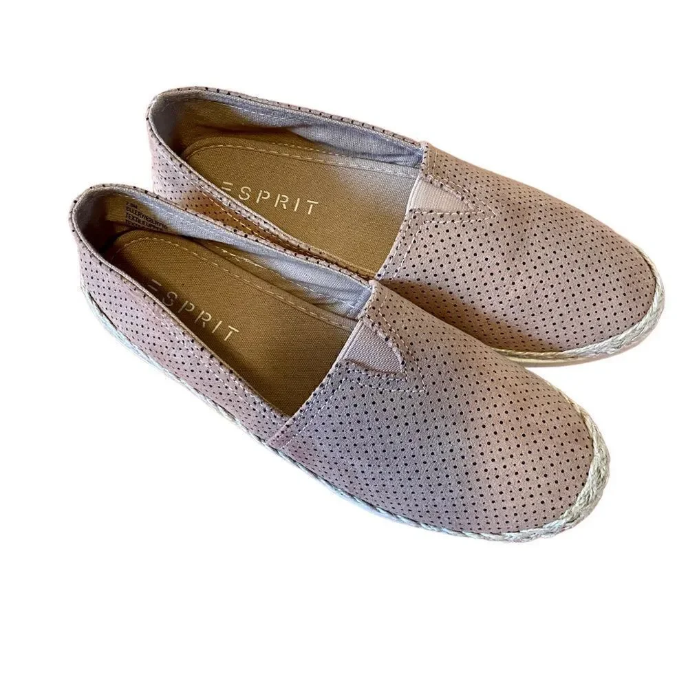 Espirit Espadrilles in Dusty Pink Size 8.